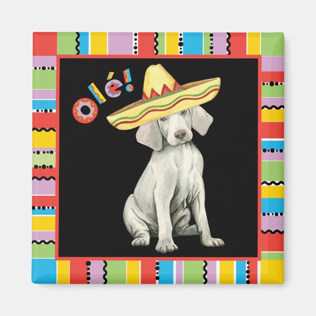 Fiesta Weimaraner Magnet (Devant)