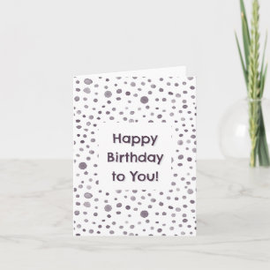 Fig Confetti Aquarelle Points Carte Anniversaire