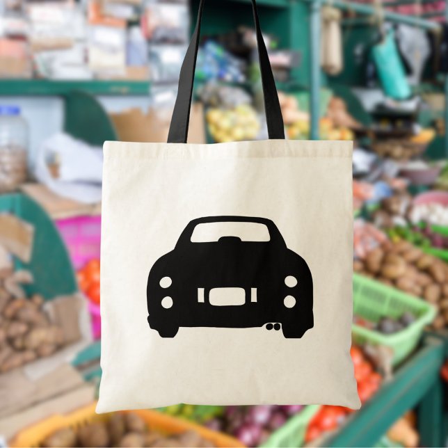 Figarations Black Figaro voiture Sac fourre-tout S (Fun tote bag for the figaro car owner)