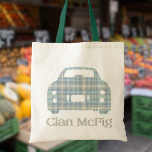 Figarations Clan McFig Tartan Car Sac fourre-tout 