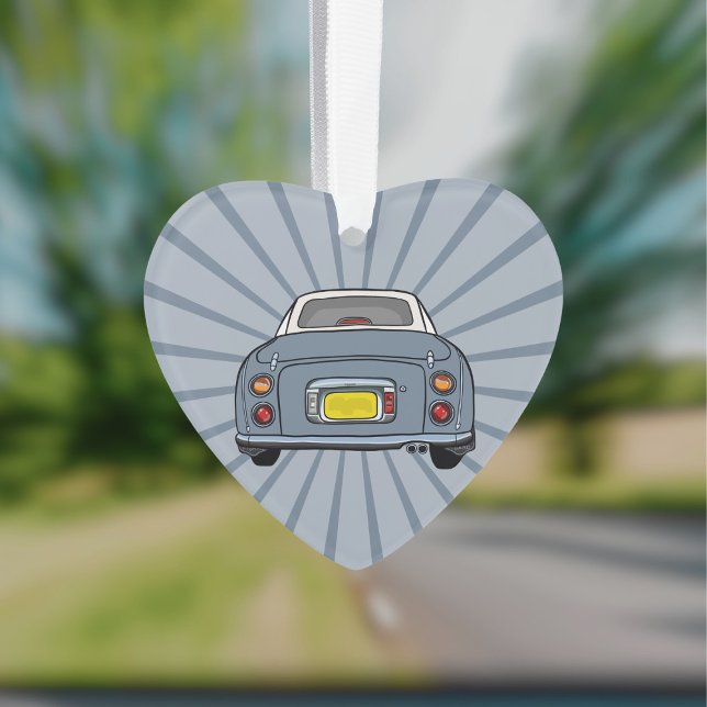 Figarations Jote Lapis Gris Figaro Ornement de voi (Fun figgy ornament to hang in your car or on your christmas tree. You can add your name or car reg)