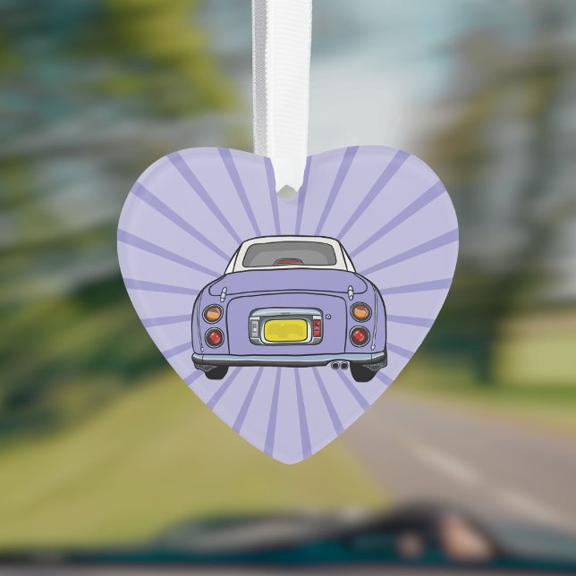 Figarations Jote Lilac Figaro Ornement de voiture (Fun figgy ornament to hang in your car or on your christmas tree. You can add your name or car reg)