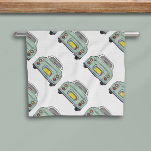 Figarations Vert Figaro Voiture Motif Serviette de