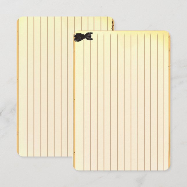 Figdewdrop Blinky the Bat recipe notecards (Devant / Derrière)