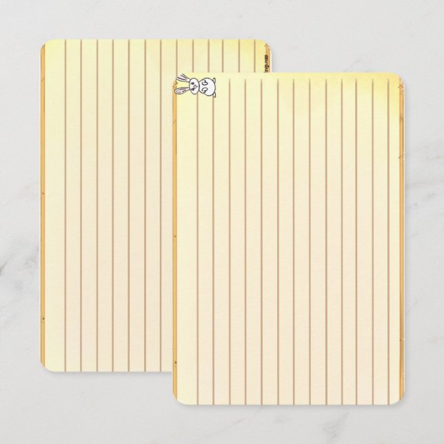 Figdewdrop Bunny recipe notecards (Devant / Derrière)