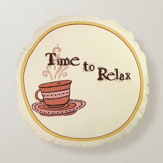 figdewdrop Coussin Rond pour se Détendre (Devant)