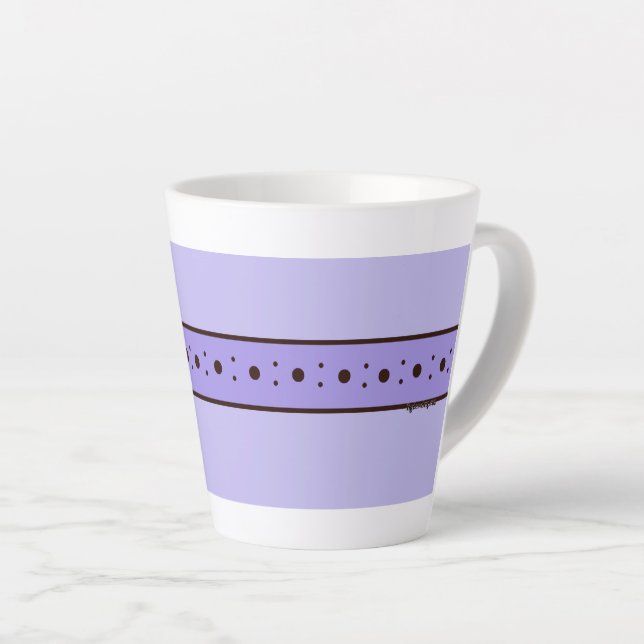 Figdewdrop Relax Cup Violet Purple small Latte Mug (Angle droit)