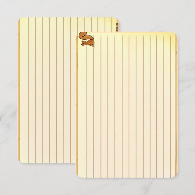 Figdewdrop Squirrel recipe notecards (Devant / Derrière)