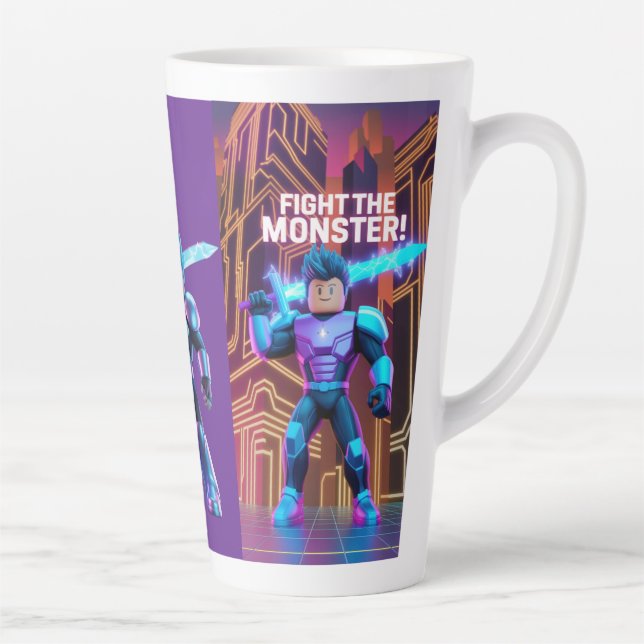 Fight the monster  latte mug (Droite)
