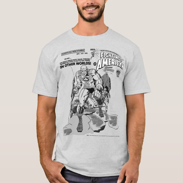  'Fighting American' Action Comic T-Shirt (Devant)