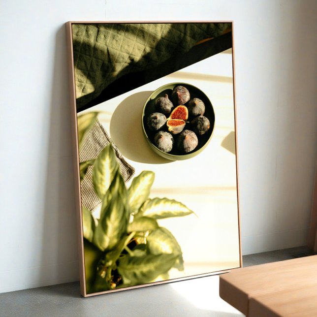 figues dans un bol de fruits - art mural minimalis (Créateur téléchargé)
