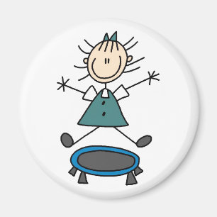 Figure De Stick Sur Le Magnet Trampoline