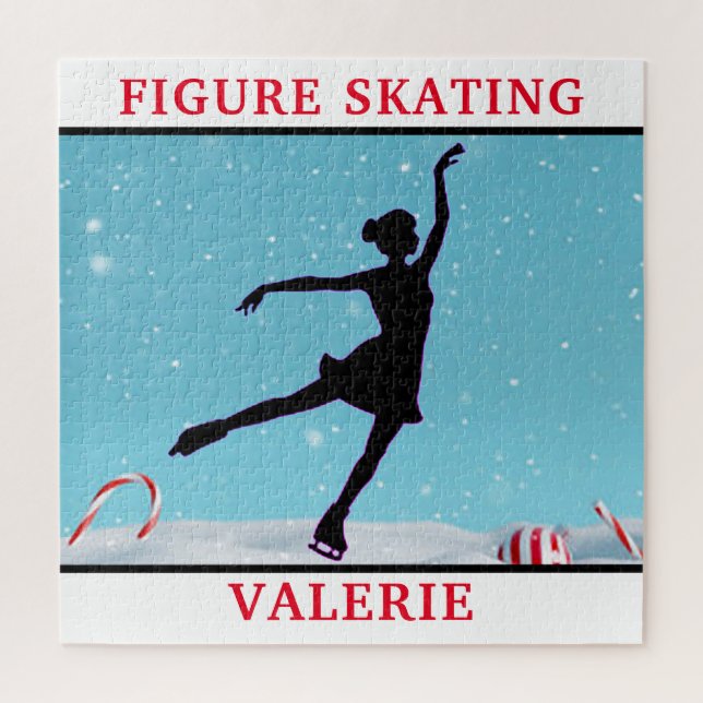 Figure Patinage Snowflake Puzzle (Vertical)