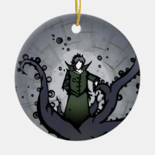 Figure rouge et verte double ornement