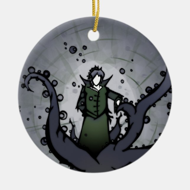 Figure rouge et verte double ornement (Devant)