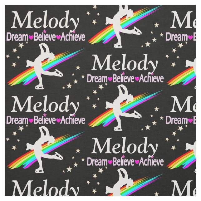 FIGURE SKATER RÊVES TISSU PERSONNALISÉ (Échantillon)