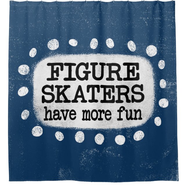 Figure Skaters Ont Plus Amusant Rideau De Douche (Devant)