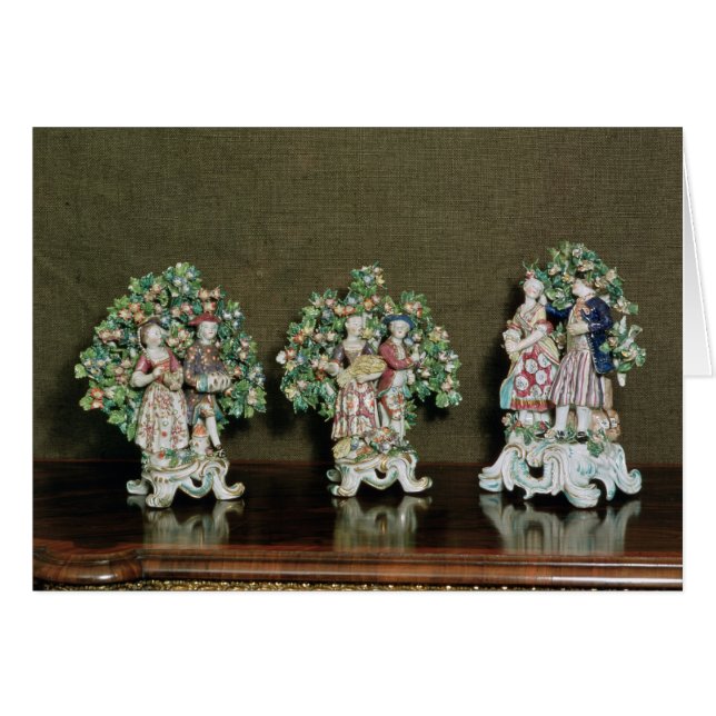 Figures de porcelaine d'arc, 1761 (Devant horizontal)