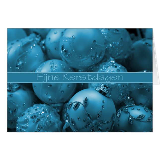 Fijne Kerstdagen ornements de Noël (Devant horizontal)