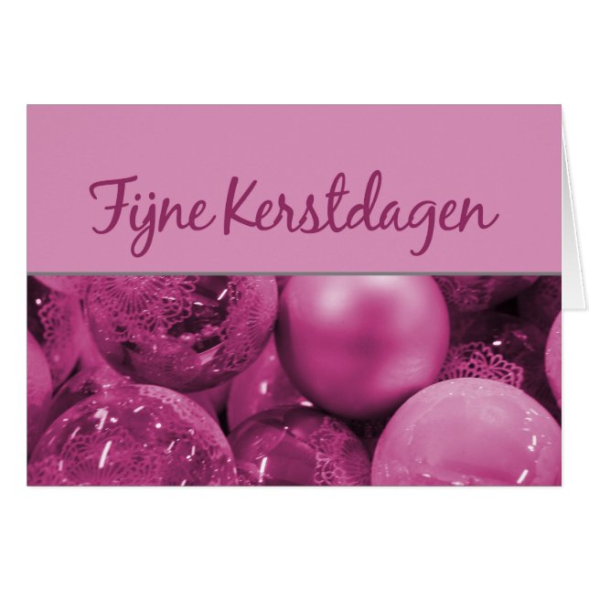 Fijne Kerstdagen ornements de Noël (Devant horizontal)