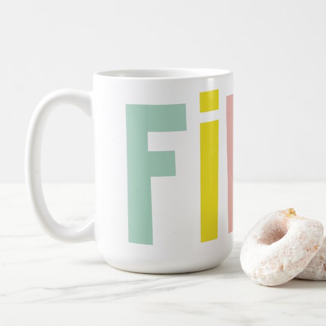 Fika Colours Café Mug (Avec donut)