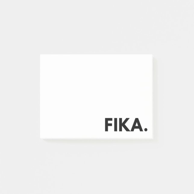 FIKA. Notes post-it en gras (Devant)