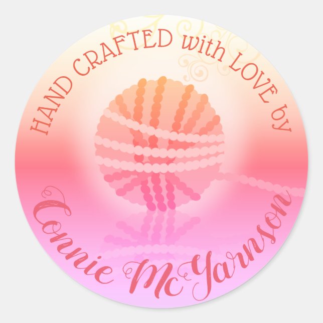 Fil artisanal artisanat tricot crochet autocollant (Devant)