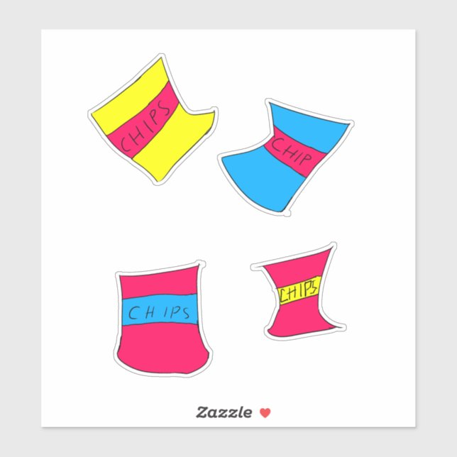 Filbert's different varieties of chips stickers  (Feuille)