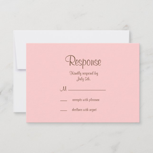 Filigree Butterfly RSVP en Brown (Devant)