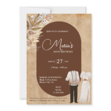 Filipiniana Thème Anniversaire Invitation Philippi