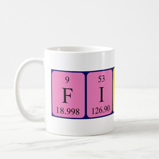 Filippa périodique nom de table mug (Gauche)