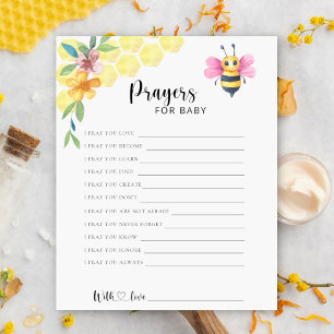 Fille Abeille - Jeu de fête prières pour bébé