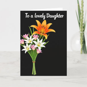 Fille adorable, carte mémoire de maman