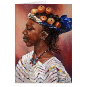 Fille ambre de perle de Fulani