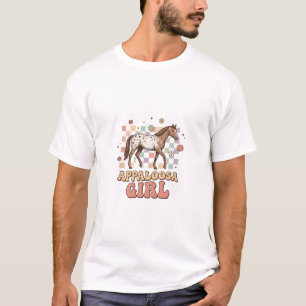 Fille Appaloosa Vintage Cheval Occidental T-Shirt