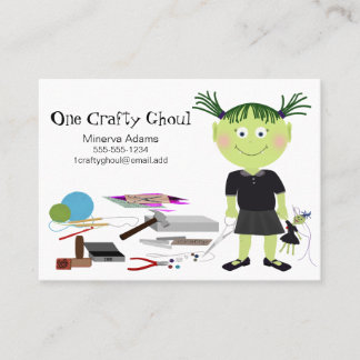 Fille artisanale Carte de visite Ghoul