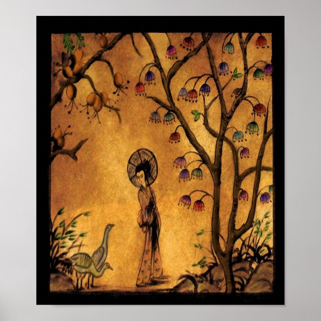 Fille asiatique ~ Imprimer / Poster (Devant)