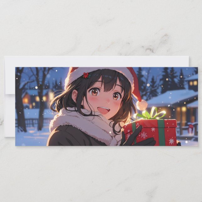 Fille au cadeau style manga  (Devant)