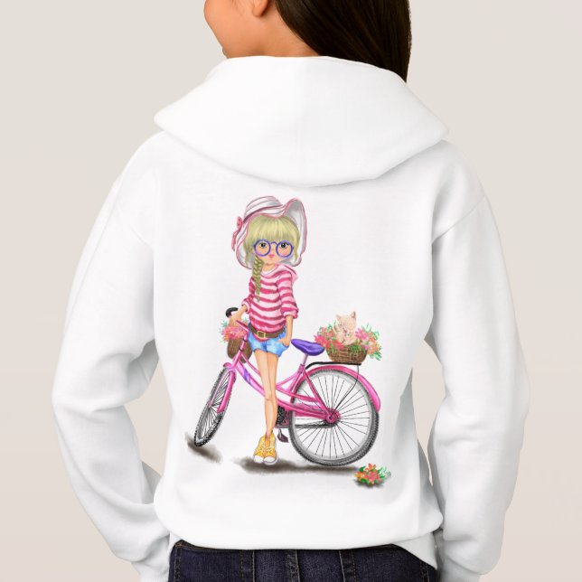Fille au capuchon de vélo (Dos)