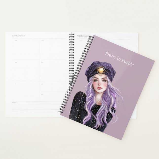 Fille aux cheveux violets (Devant avec enveloppe)