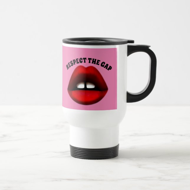 Fille aux dents écartées, mug de voyage pour café (Droite)