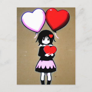 Fille avec ballon rouge Cartes postales