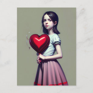 Fille avec ballon rouge Cartes postales
