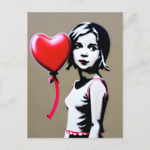 Fille avec ballon rouge Cartes postales