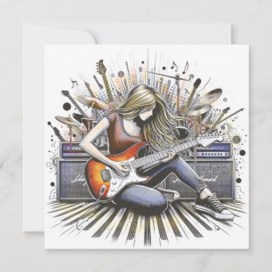 Fille avec des vibes musicales