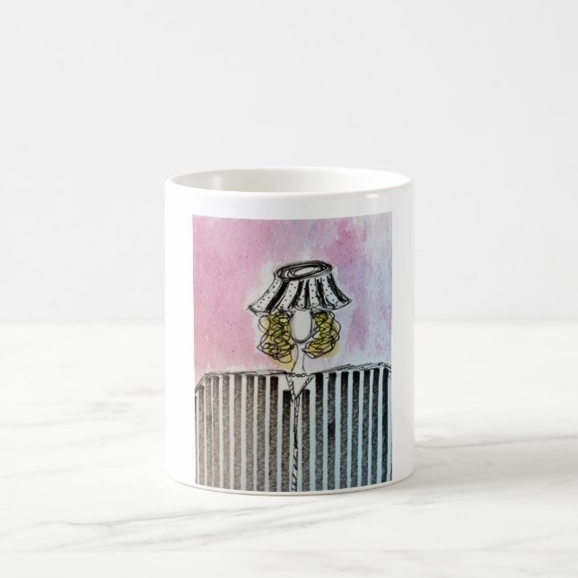 fille avec mug abat-jour (Centre)