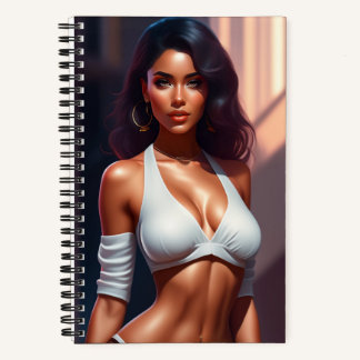 Fille avec un Carnet séduisant