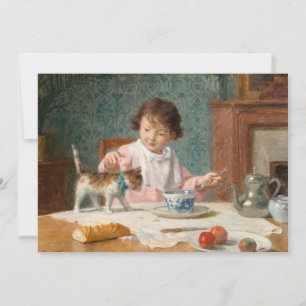 Fille avec un chat   Victor Gabriel Gilbert