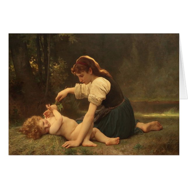 Fille avec un enfant par Bouguereau 1881 (Devant horizontal)