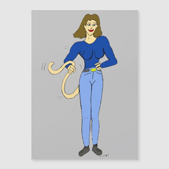 fille avec une queue (Devant)